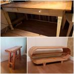 GEZOCHT! Massief houten tafelbladen of andere houten platen., Huis en Inrichting, Ophalen of Verzenden