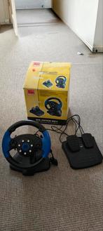 Blue Lightning Racing Wheel, Spelcomputers en Games, Spelcomputers | Sony PlayStation Consoles | Accessoires, Ophalen of Verzenden