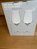 Nieuwe rode wijnglazen - 2 stuks, Ophalen, Nieuw