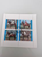 Postzegel Minisheet Sharjah Paarden1972 Gestempeld, Postzegels en Munten, Postzegels | Thematische zegels, Ophalen of Verzenden