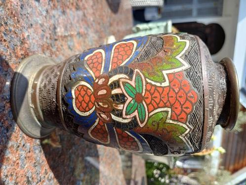 Vaas cloisonne begin 19 e eeuw, Antiek en Kunst, Antiek | Porselein, Ophalen