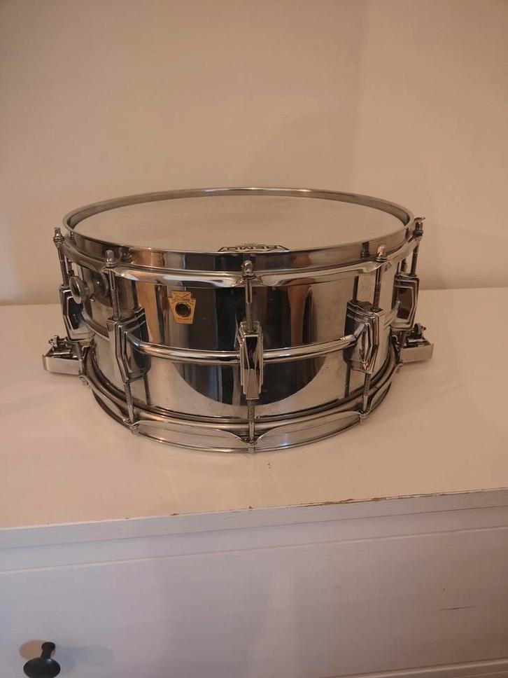 Ludwig supersensitive 14 * 6,5 uit mei 1968, Muziek en Instrumenten, Drumstellen en Slagwerk, Gebruikt, Ludwig, Ophalen of Verzenden