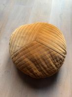 Yaya fluwelen kussen - okergeel - 50cm, Huis en Inrichting, Woonaccessoires | Kussens, Ophalen of Verzenden, Gebruikt, Geel, Rond