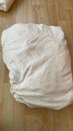 Molton hoeslaken HEMA met split, Ophalen, Tweepersoons, Zo goed als nieuw, Wit