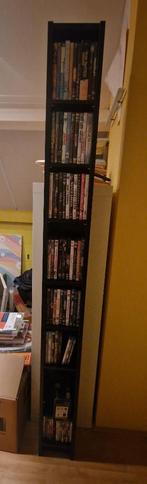 Ikea CD/DVD/Blu-ray/Game kast (zwart), Huis en Inrichting, Ophalen, Gebruikt, 75 tot 150 discs, Hout