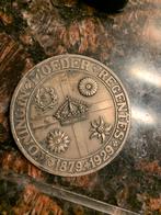 Bronzen Koningin emma Moeder Regentes Penning, Antiek en Kunst, Curiosa en Brocante, Ophalen of Verzenden