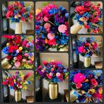 Prachtige Zijden bloemen Set Compleet in vaas Zijde Set 🪻🌷, Huis en Inrichting, Woonaccessoires | Kunstplanten en Kunstbloemen