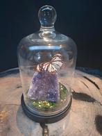 Prachtige stolp met vlinder en amethist, Ophalen of Verzenden, Zo goed als nieuw