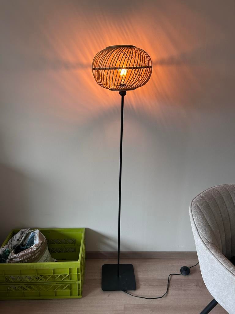 Staande lamp, Huis en Inrichting, Lampen | Vloerlampen, Ophalen, Zo goed als nieuw