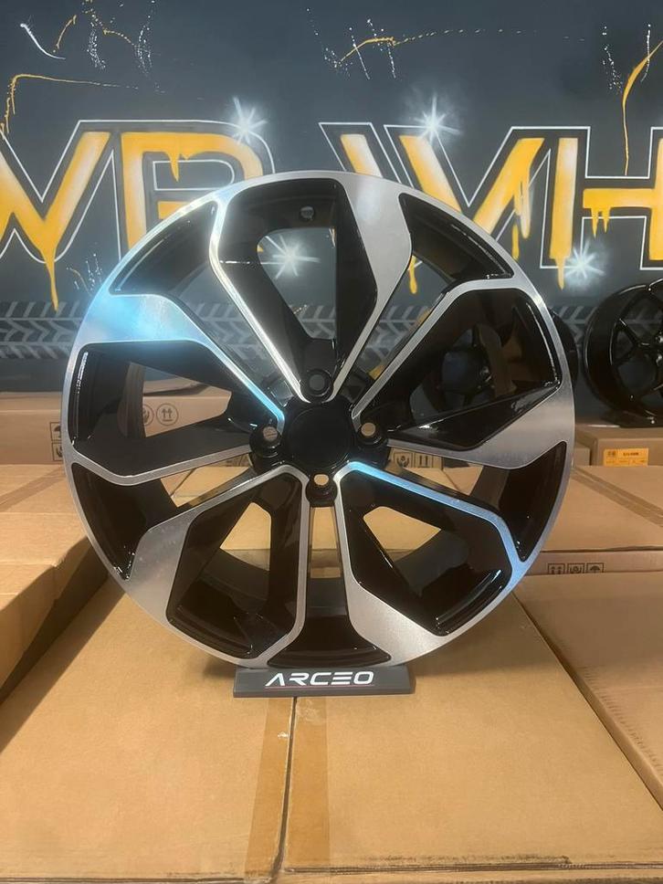 4x100 17" Renault RS look Sportvelgen!Clio twingo zoe kangoo, Auto-onderdelen, Banden en Velgen, Velg(en), Zomerbanden, 17 inch