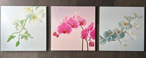 Drieluik orchideeën, Elementem Photography, Huis en Inrichting, Woonaccessoires | Wanddecoraties, Zo goed als nieuw, Ophalen