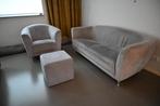 2,5 zitsbank + 1 zitsbank + poef (muis grijs), Ophalen, Gebruikt, Overige maten, 150 tot 200 cm