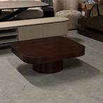 Japandi salon tafel hout rond 80 en 100cm Direct leverbaar, Ophalen, 100 tot 150 cm, Teakhout, Nieuw