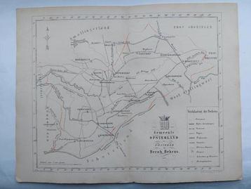 26 / Opsterland Friesland  Zeldzame litho uit 1861 beschikbaar voor biedingen