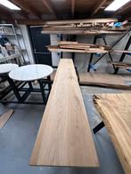 gelijmde eikenhouten plank 125 cm – €100, Doe-het-zelf en Verbouw, Hout en Planken, Ophalen, Eiken, Zo goed als nieuw, Plank