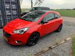 Opel Corsa Turbo 1.0T 85KW/115PK 3D 2015 Rood, Auto's, Opel, Voorwielaandrijving, Zwart, 1200 kg, Handgeschakeld