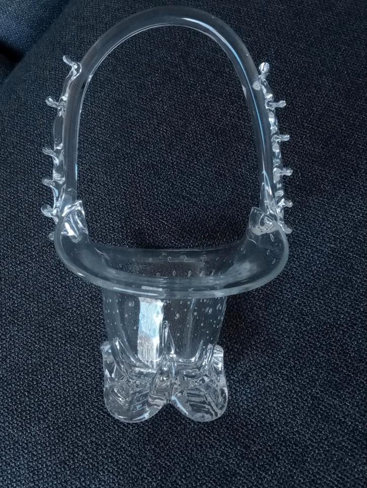 Krisallen mandje, Luik circa 1960, Antiek en Kunst, Antiek | Glas en Kristal, Ophalen