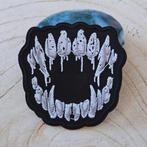 Strijk embleem applicatie Patch Vampier tanden, D, Nieuw, Ophalen of Verzenden, D