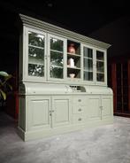 Groene grutterskast | Apothekerskast | Buffetkast #1869, 200 cm of meer, Met deur(en), Ophalen of Verzenden, 200 cm of meer