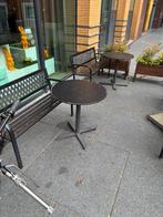 satelliet horeca zwarte terras tafels, Ophalen, Gebruikt
