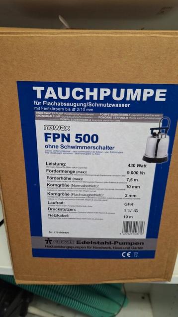 Nowax FPN 500 Dompelpomp - Nieuw! beschikbaar voor biedingen