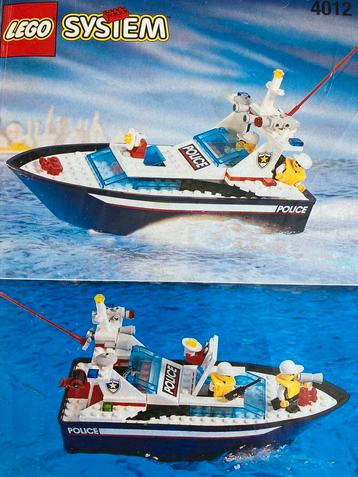 LEGO SYSTEM Politieboot 4012 kan in het water. beschikbaar voor biedingen