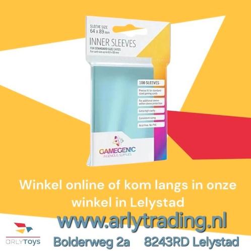 Gamegenic Inner Sleeves Pack 100 stuks  ✅ArlyToys Speelgoed, Tickets en Kaartjes, Kortingen en Cadeaubonnen, Eén persoon, Overige typen