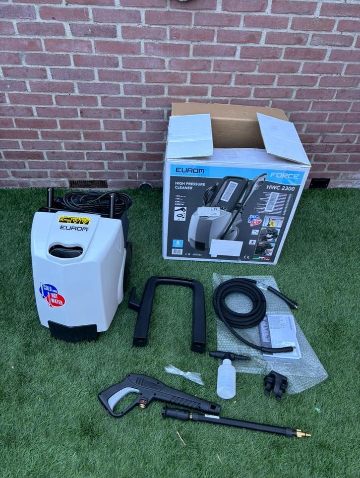 EUROM HWC 2300 heetwater hogedrukreiniger 2300W 145bar, Tuin en Terras, Hogedrukreinigers, Nieuw, Elektrisch, Ophalen of Verzenden