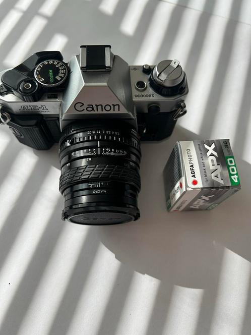 Canon AE-1 Program + Sigma 28mm f/2.8, Audio, Tv en Foto, Fotocamera's Analoog, Gebruikt, Spiegelreflex, Canon, Ophalen of Verzenden