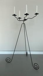 Stalen Kaarsenstandaard - SteelStuff Tilburg, Huis en Inrichting, Woonaccessoires | Kandelaars en Kaarsen, Ophalen, Zwart, Zo goed als nieuw