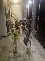 Decoratieve vazen met bloemstukken, Ophalen of Verzenden, Zo goed als nieuw, Binnen