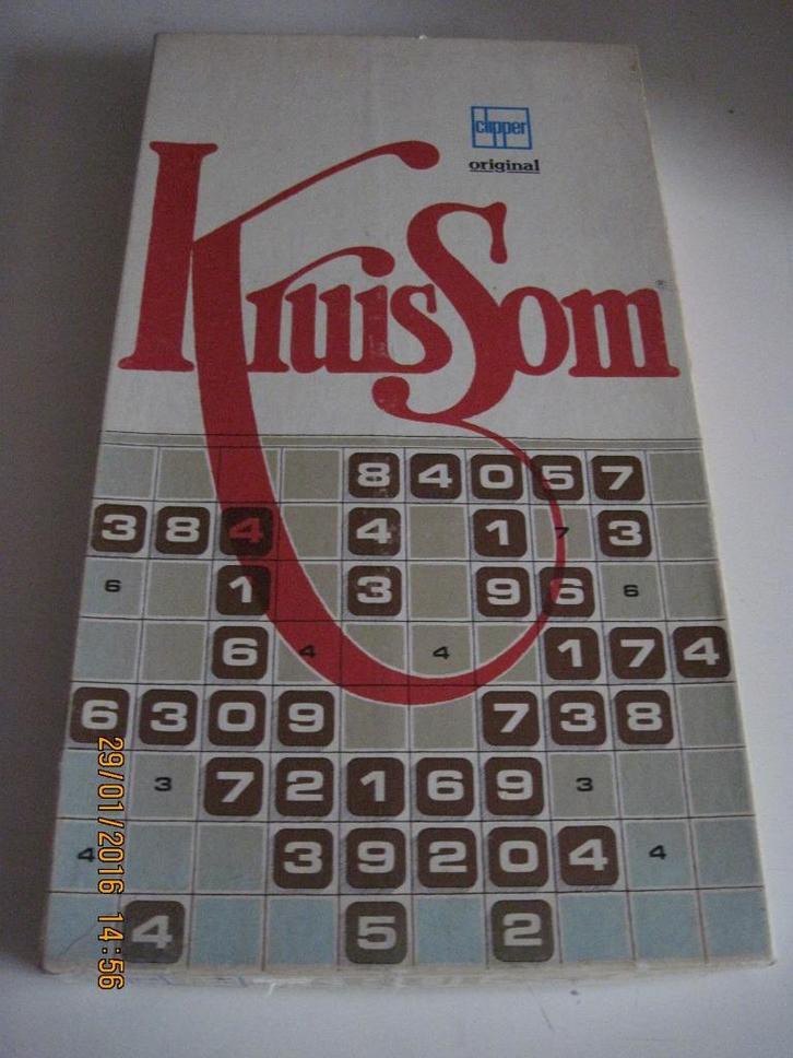 Kruissom Cijfer spel, Hobby en Vrije tijd, Gezelschapsspellen | Bordspellen, Gebruikt, Een of twee spelers, Drie of vier spelers