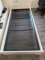 Stevig bed  wit met vlak auping spiraal 90x200, Huis en Inrichting, Slaapkamer | Bedden, Ophalen, 90 cm, Eenpersoons, Wit