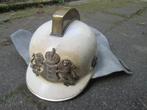 Brandweerhelm Amsterdam massief brons embleem zeldzaam stuk, Verzamelen, Ophalen of Verzenden, Landmacht, Nederland, Embleem of Badge