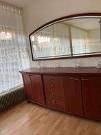 Spiegel met drossier, Huis en Inrichting, Woonaccessoires | Spiegels, Minder dan 50 cm, Ophalen of Verzenden, Zo goed als nieuw