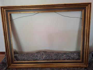 Goudkleurige bijgeverfde lijst, voor doek 50x70cm beschikbaar voor biedingen