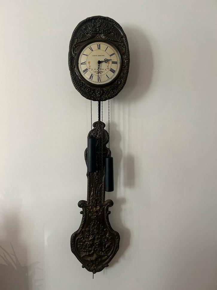 Antieke Louis Jaquine St Etienne Hangklok, Antiek en Kunst, Antiek | Klokken, Ophalen