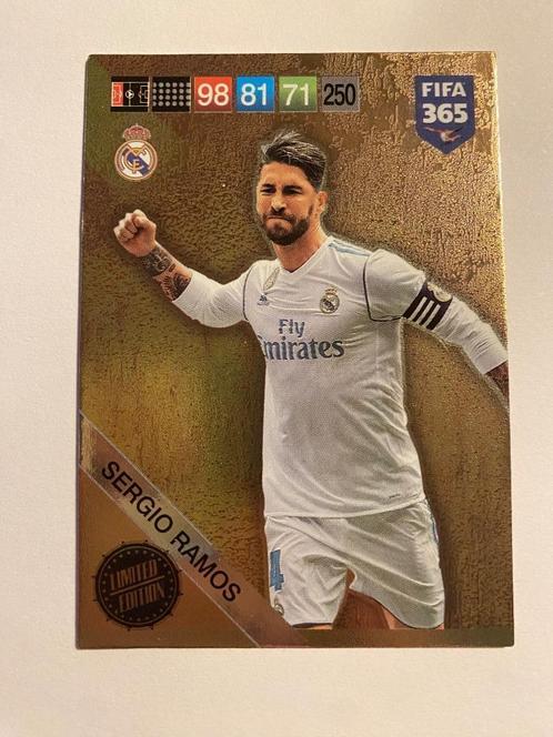 Sergio Ramos Limited Edition – Panini FIFA 365 Kaart!, Verzamelen, Sportartikelen en Voetbal, Zo goed als nieuw, Poster, Plaatje of Sticker