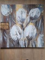 Schilderij bloemen, 1 meter bij 1 meter, Ophalen