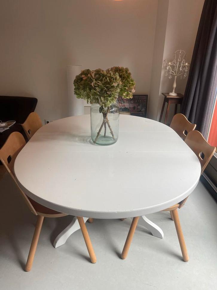 Ovale IKEA Eettafel, Huis en Inrichting, Tafels | Eettafels, Gebruikt, 100 tot 150 cm, Vier personen, Ovaal, Overige houtsoorten