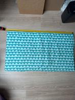 Kussenhoes Stuva Bankje - Blauw Driehoekjes, Blauw, Ophalen of Verzenden, Zo goed als nieuw, 30 tot 120 cm
