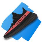 🔥 Yeezy Boost 350 V2 Core Black Red (maat 39 ⅓) 🔥, Zwart, Ophalen of Verzenden, Sneakers of Gympen, Zo goed als nieuw