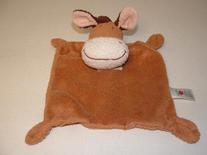 C & A BABYCLUB PAARD EZEL KNUFFELDOEKJE VELOURS BRUIN, Kinderen en Baby's, Speelgoed | Knuffels en Pluche, Nieuw, Overige typen