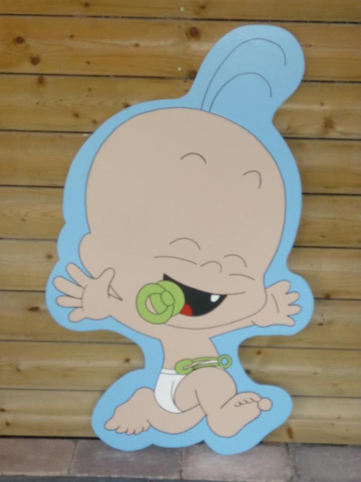 vrolijke jongen, Babybordverhuur westervoort, Kinderen en Baby's, Kraamcadeaus en Geboorteborden, Nieuw, Geboortebord, Ophalen