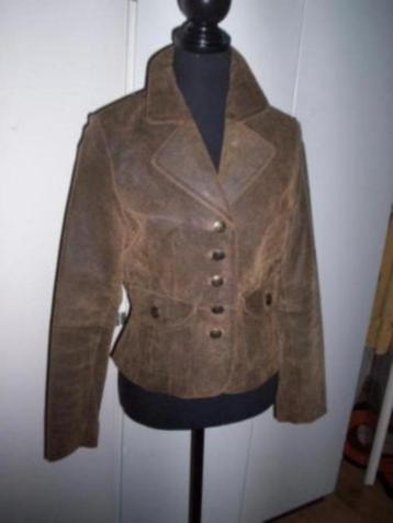 NIEUW!GREENWOOD/Prachtig Stijlvol LEREN jasje mt M beschikbaar voor biedingen