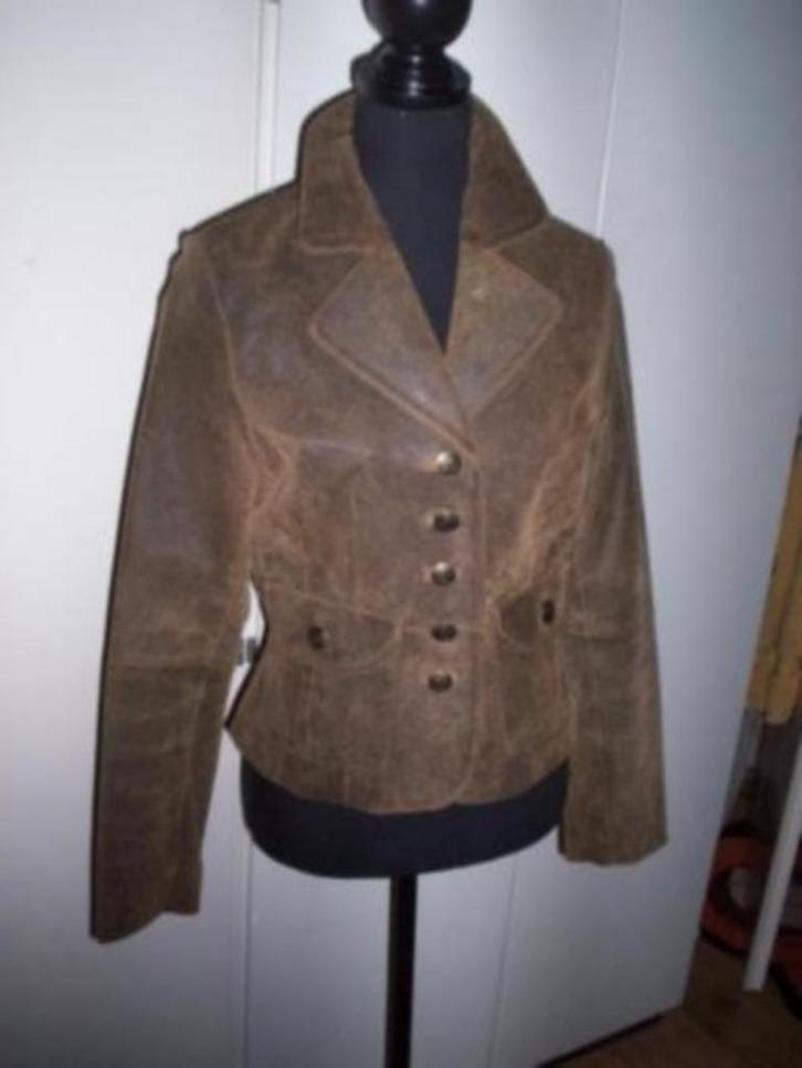 NIEUW!GREENWOOD/Prachtig Stijlvol LEREN jasje mt M, Kleding | Dames, Jasjes, Kostuums en Pakken, Nieuw, Jasje, Maat 38/40 (M)