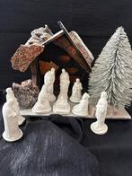 Oud Kerststalletje met beeldjes, Diversen, Ophalen of Verzenden, Gebruikt