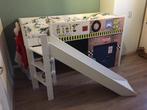 Lifetime kidsroom bed wit halfhoogslaper garage en glijbaan, Ophalen, Gebruikt, Halfhoogslaper