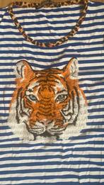 Leuke tshirt van Juffrouw Jansen maat L, Blauw, Maat 42/44 (L), Ophalen of Verzenden, Zo goed als nieuw