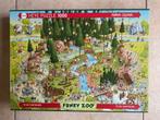 Puzzel 1000 HEYE Funky Zoo “Black Forest Habitat”, Ophalen of Verzenden, 500 t/m 1500 stukjes, Zo goed als nieuw, Legpuzzel